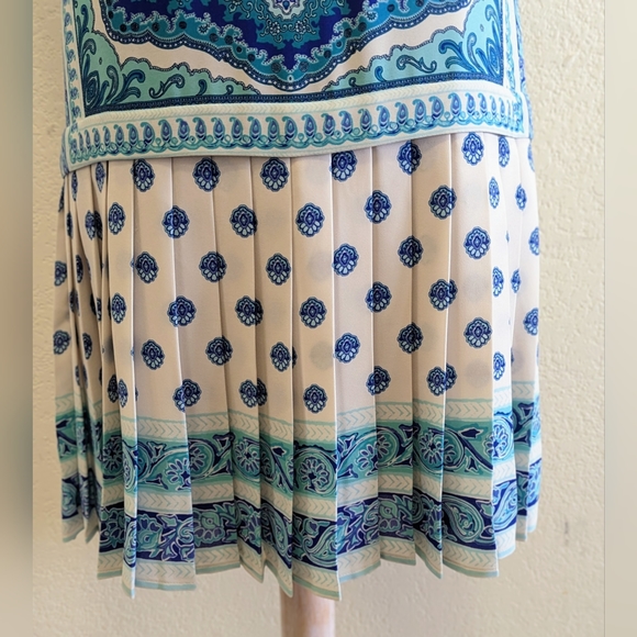 Loft Blue Pattern Dress - Picture 5 of 6